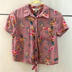 Ladies' cute rayon crop top.